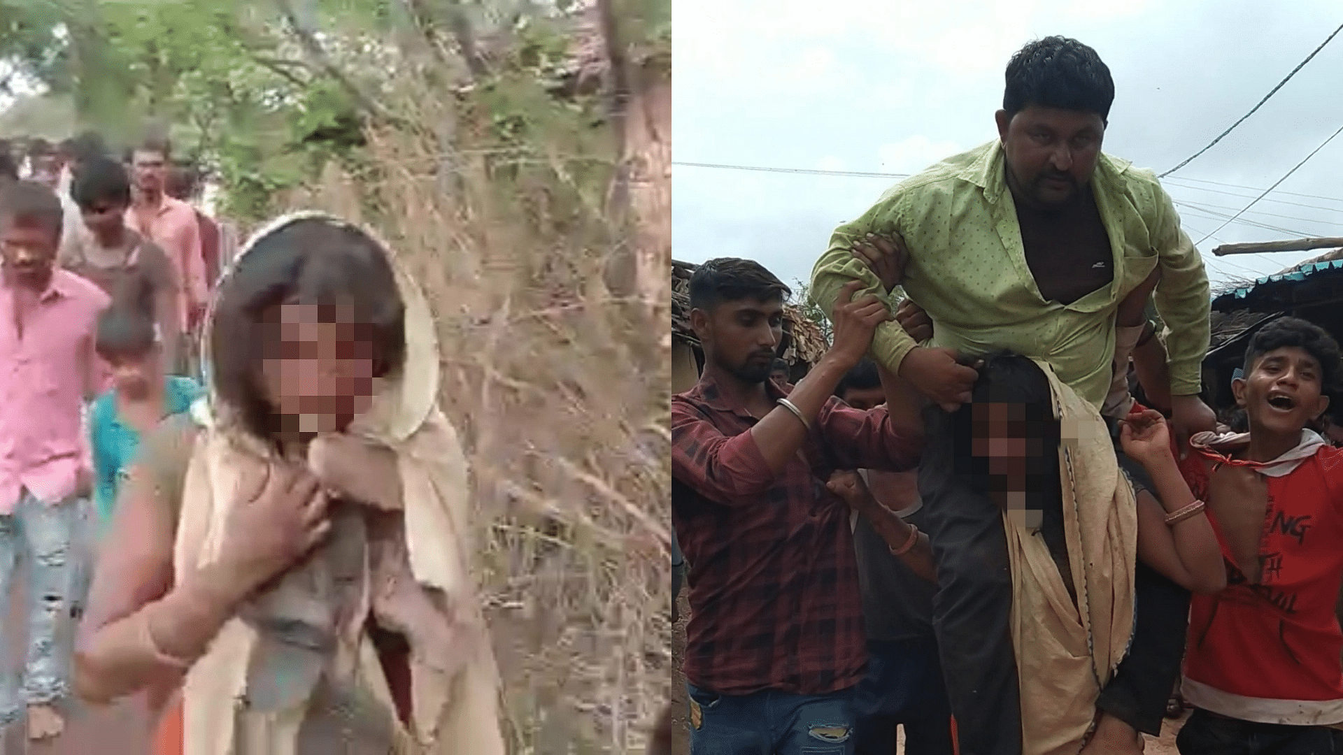 <div class="paragraphs"><p>32-year-old tribal woman thrashed, forced to carry her husband on her shoulders and paraded with shoe garlands in MP's Dewas.</p></div>