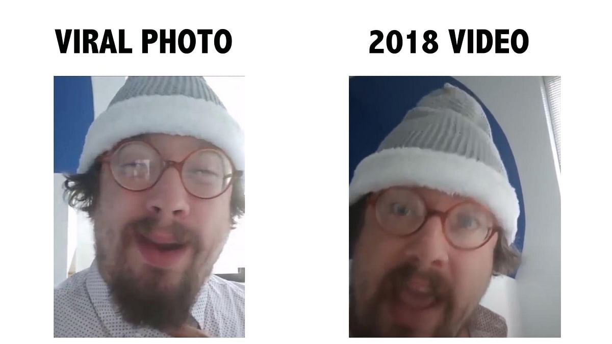 The man seen in the photo is US actor and comedian Sam Hyde. 