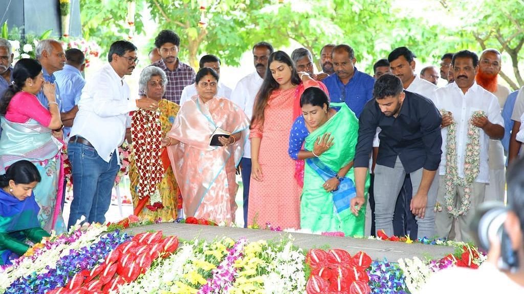 <div class="paragraphs"><p>Vijayamma announced her decision to quit YSRC at the party plenary that began in Andhra’s Amaravati and said, "As a mother, I will always be close to Jagan.”</p></div>