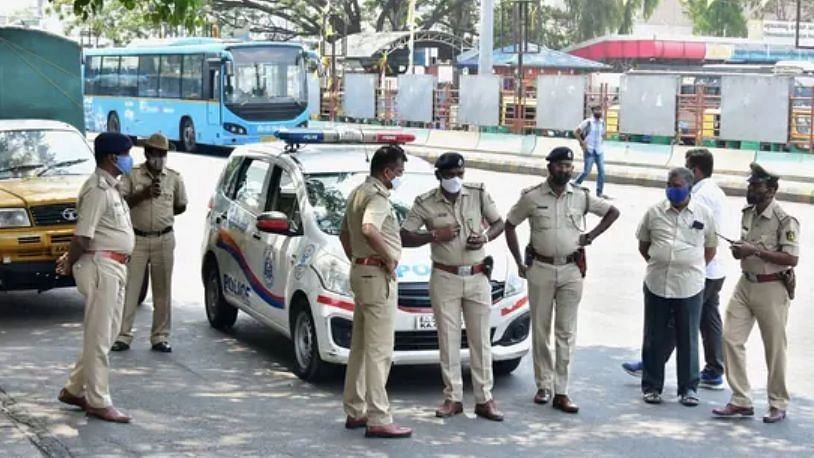 Police Deployed in Karnataka's Udupi To Protect ‘Jai Hindu Rashtra’ Banner
