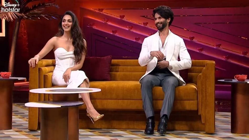 <div class="paragraphs"><p>Kiara Advani and Shahid Kapoor grace the <em>KWK</em> couch in the 8th episode of the show.&nbsp;</p></div>