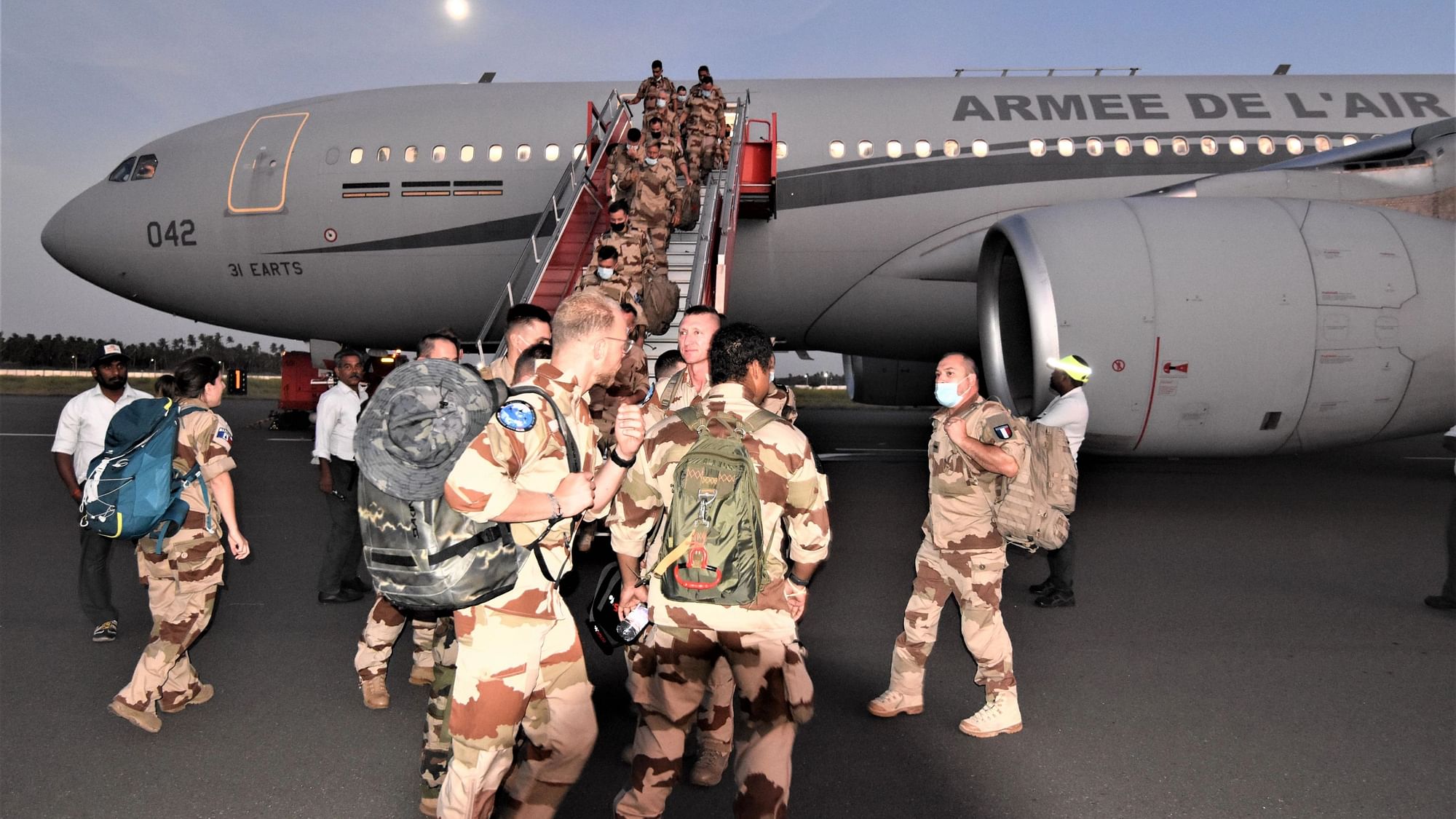 <div class="paragraphs"><p>A contingent of the French Air and Space Force at IAF's base.</p></div>