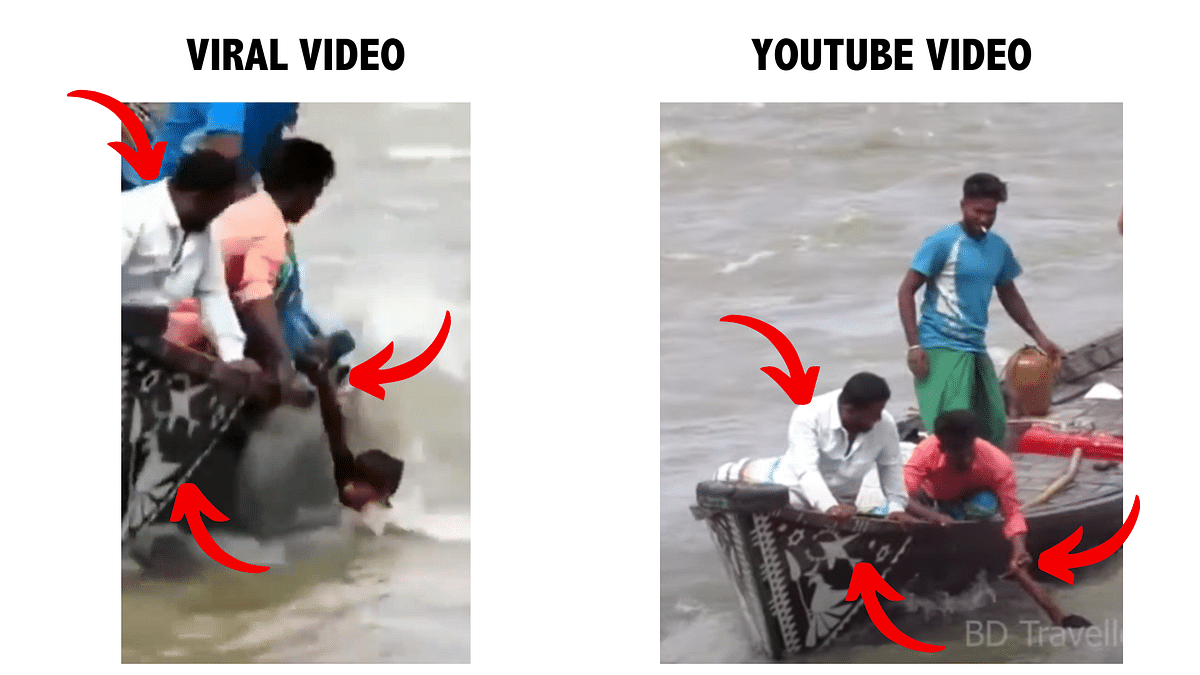 This video has been on the internet since 2021 and is from Bangladesh's Chandpur.  