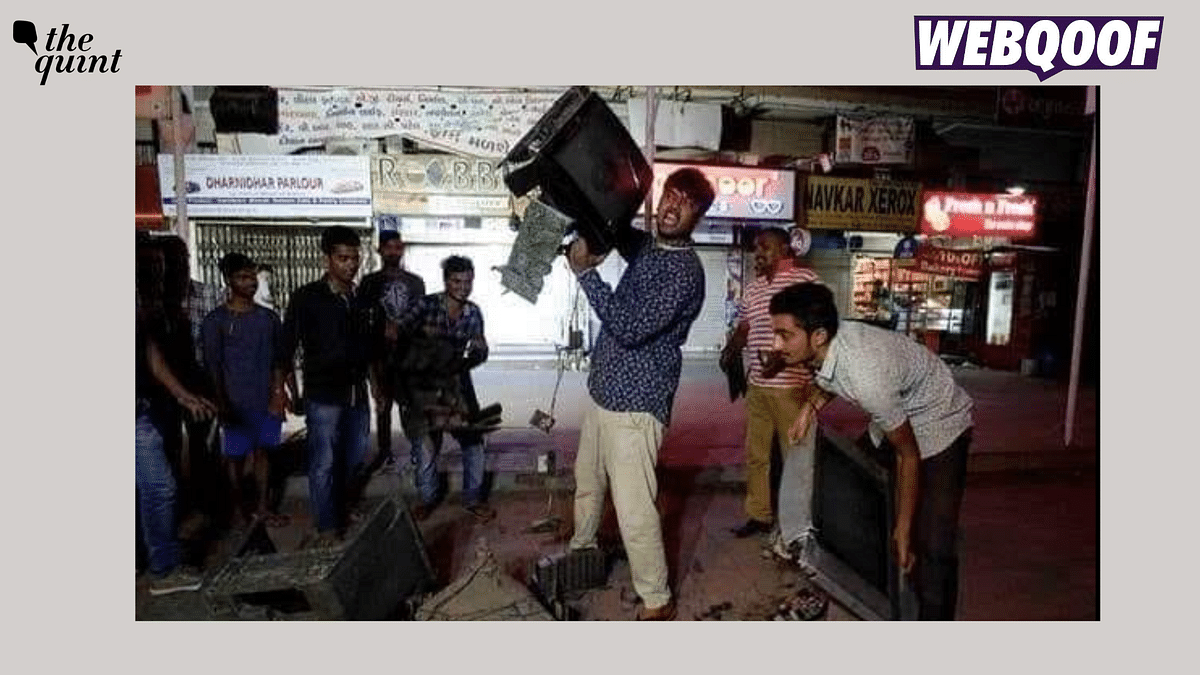 Old Photo of Fans Breaking TV Sets in Ahmedabad Shared Post India's Asia Cup Win
