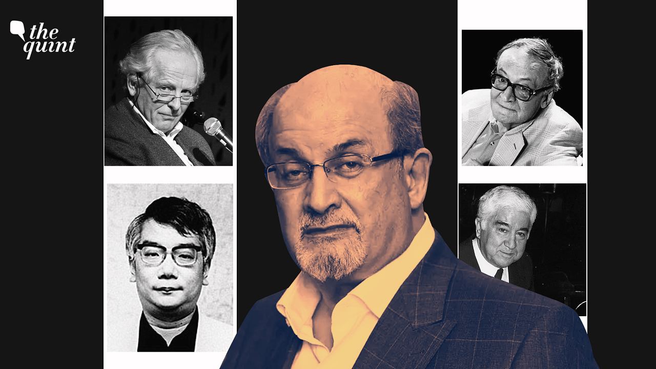 <div class="paragraphs"><p>Clockwise from top left:&nbsp;William Nygaard, Ettore Capriolo,&nbsp;Aziz Nesin, and&nbsp;Hitoshi Igarashi.&nbsp;</p></div>