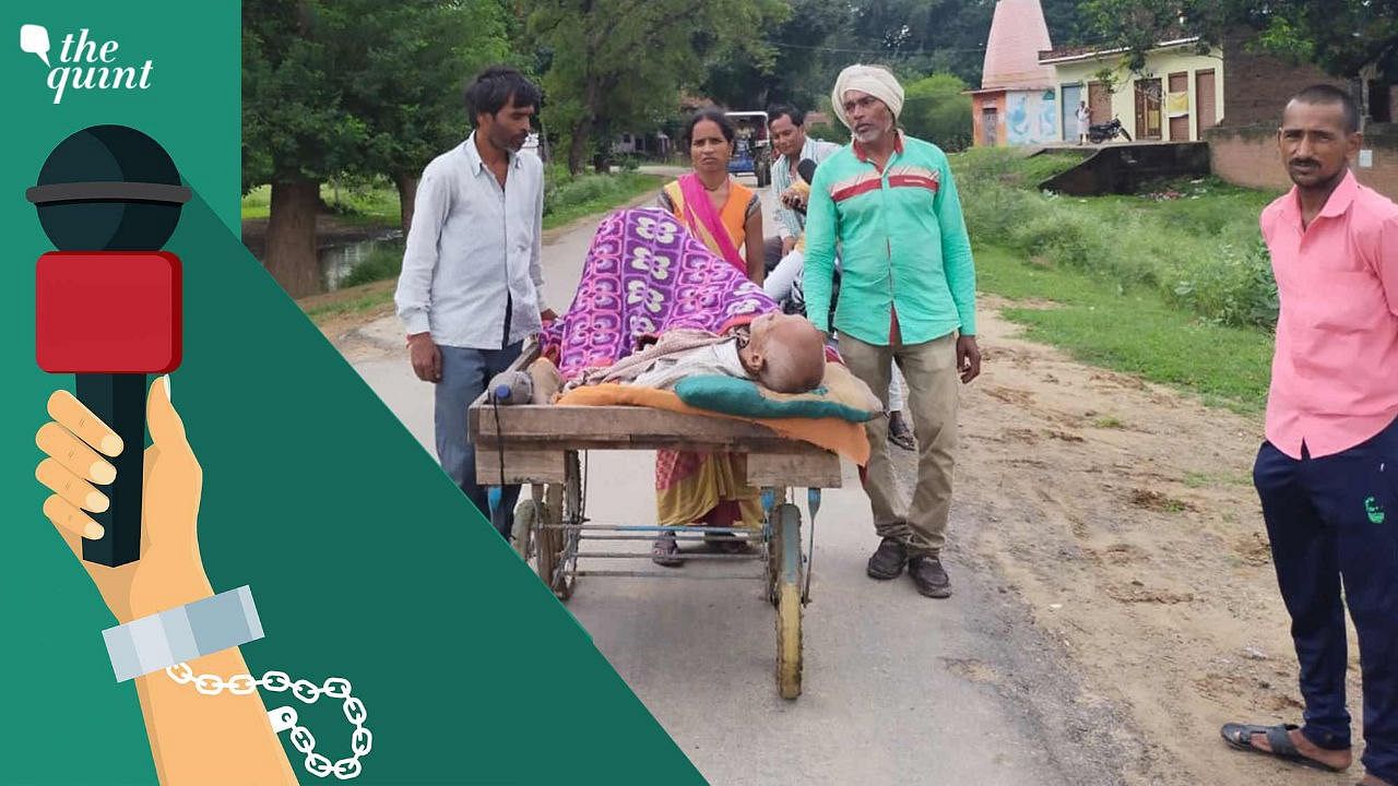<div class="paragraphs"><p>3 journalists were booked under charges of forgery for carrying the news of a man forced to carry his sick father push cart due to unavailability of ambulance.&nbsp;</p></div>