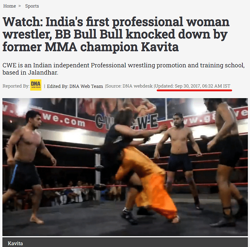 The video dates back to 2016 and shows Indian wrestlers. 