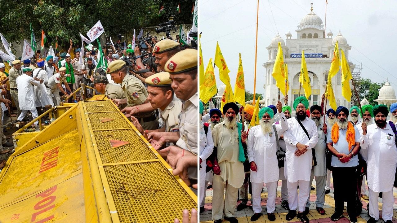 <div class="paragraphs"><p>Several farmers conducted a protest at Delhi's Jantar Mantar on Monday, 22 August.</p></div>