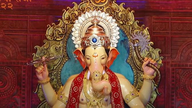 Lalbaugcha Raja 2022: The first look of the famous Ganesh idol in Mumbai was unveiled on 29 August 2022.