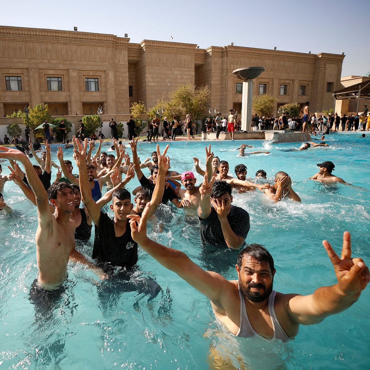 Akin to the Sri Lanka crisis, protesters in Baghdad stormed the Republican Palace.