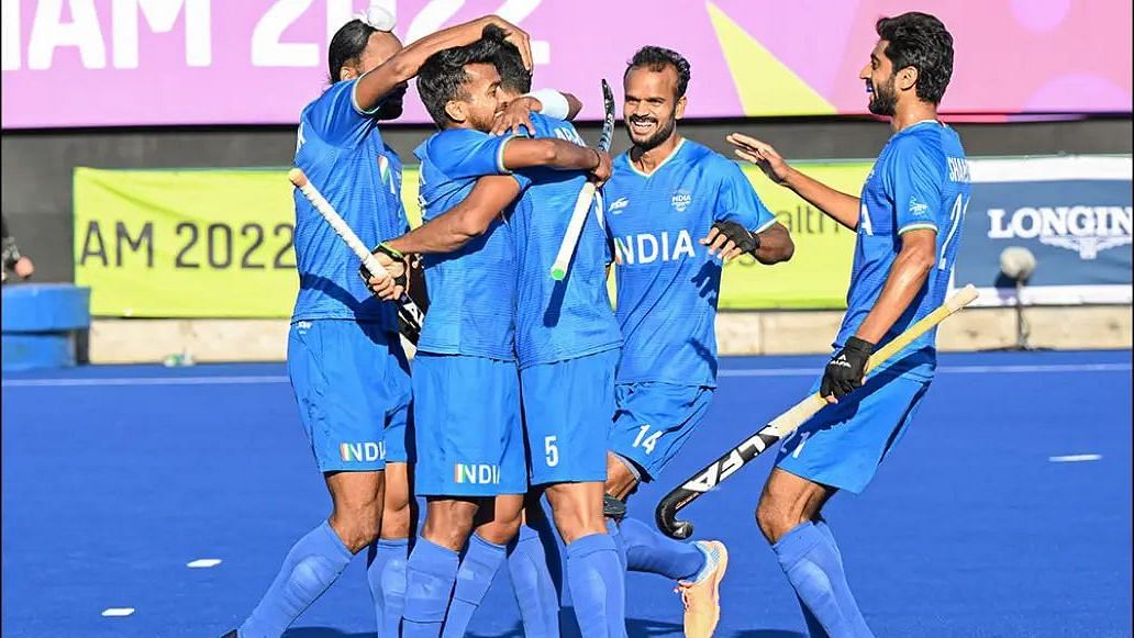 <div class="paragraphs"><p>Indian Men's Hockey Team in action at the Commonwealth Games 2022</p></div>