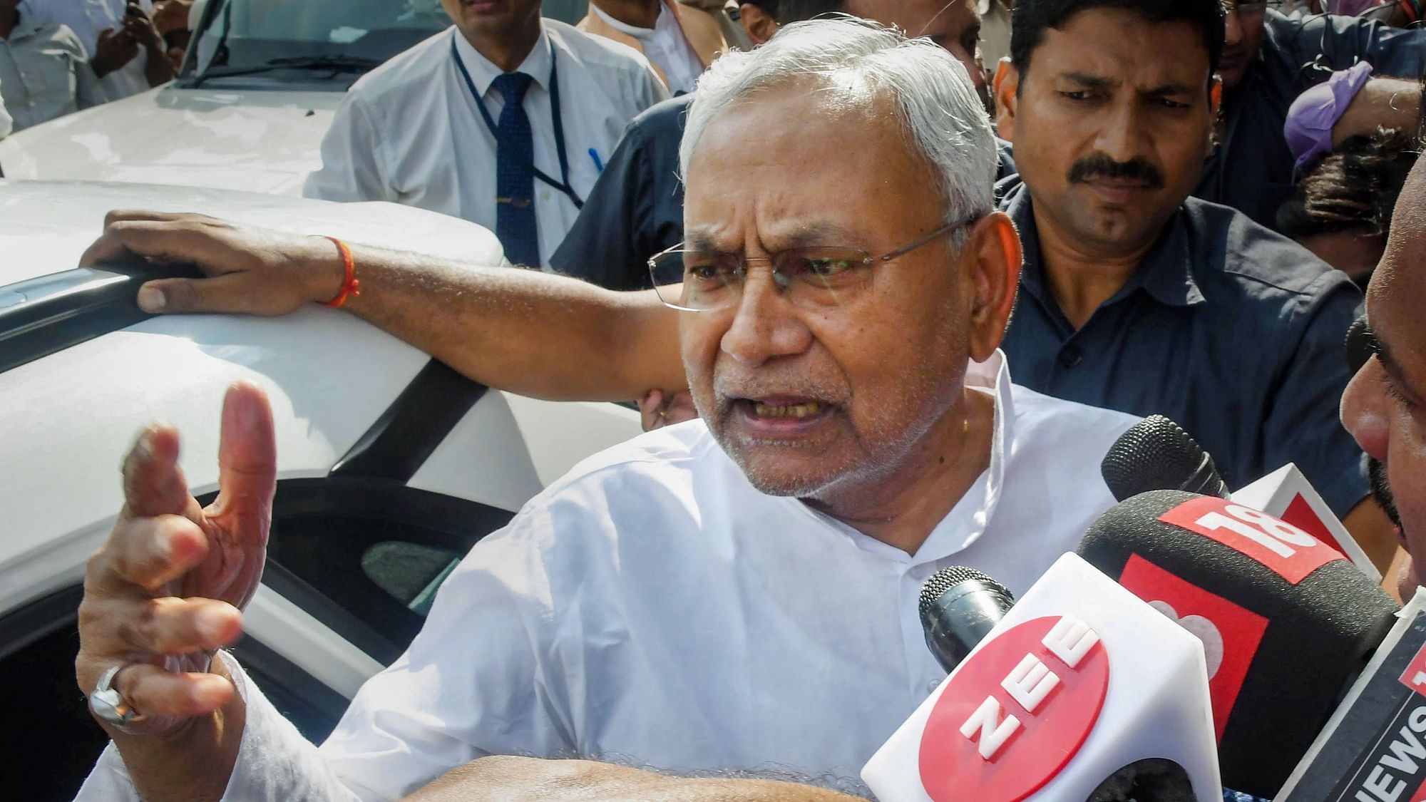 <div class="paragraphs"><p>"My work is to work for everyone," Chief Minister Nitish Kumar tells reporters.</p></div>