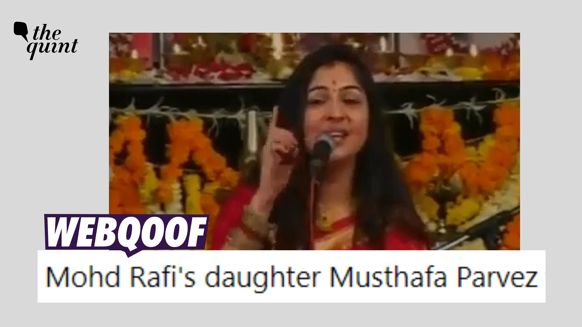 <div class="paragraphs"><p>Fact-check: The claim states that the singer in the video is Mohammad Rafi's relative, Musthafa Parvez.&nbsp;</p></div>