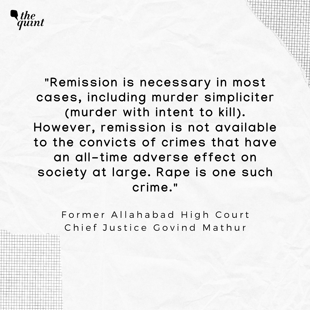Justice Govind Mathur writes why the award of remission in the Bilkis Bano case is strange and sad.
