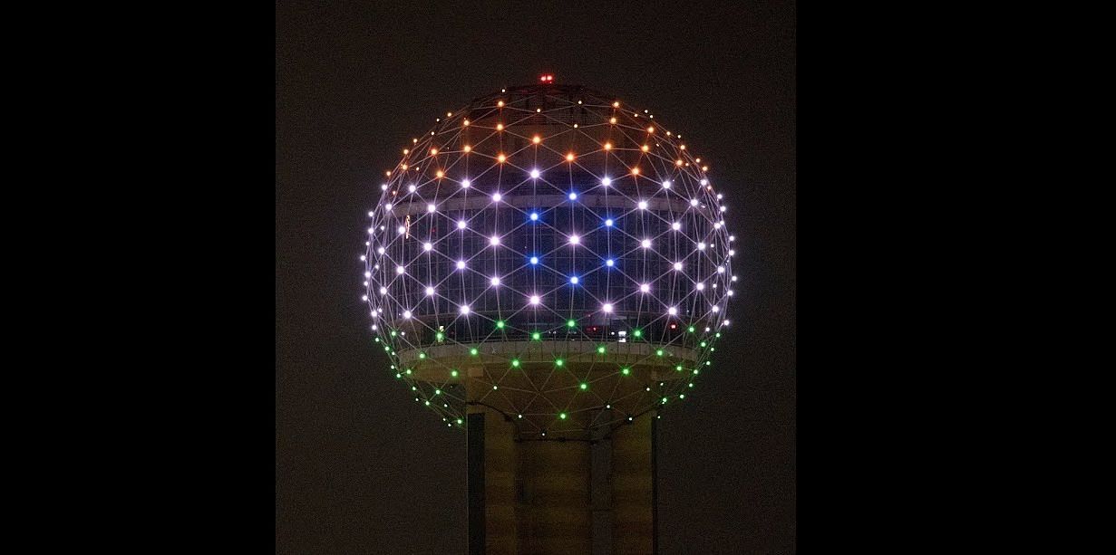 <div class="paragraphs"><p>Reunion Tower in the city of Dallas, Texas in the United States lit with the tricolour of India for the second year on 15 August.&nbsp;</p></div>