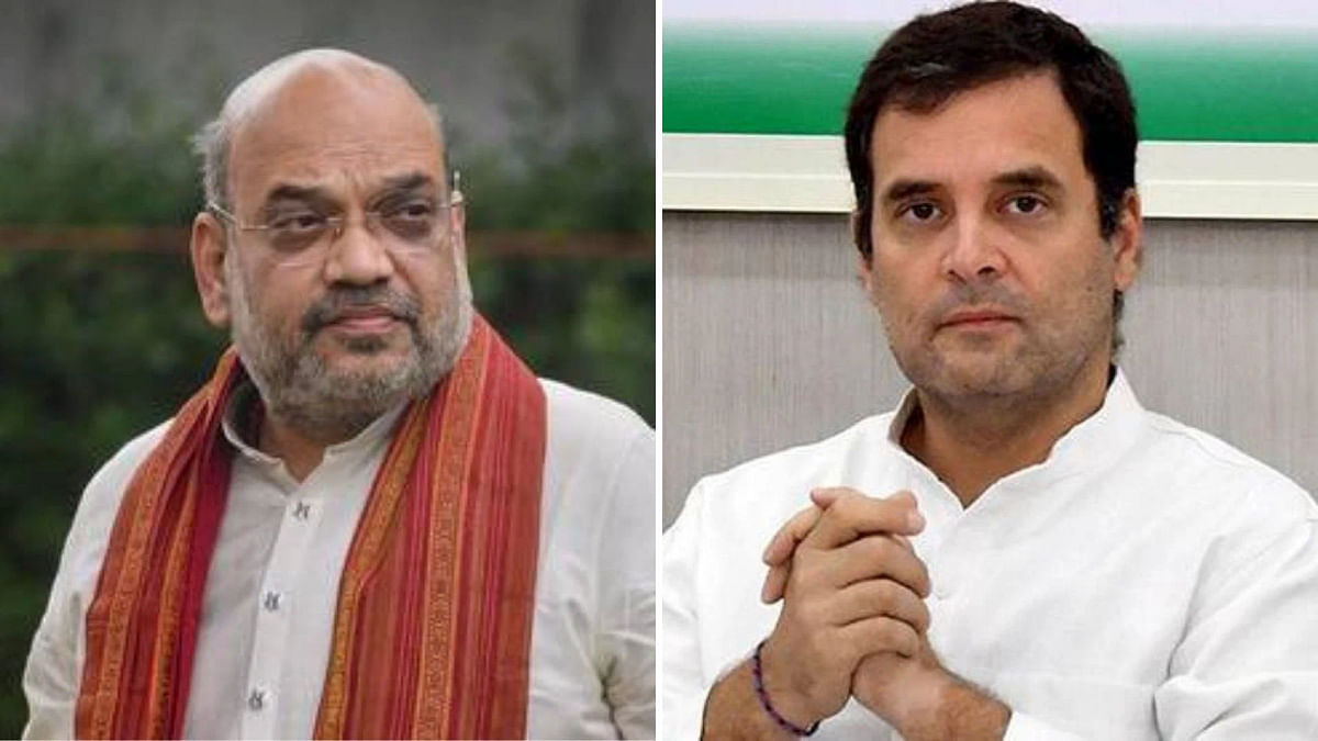 Amit Shah Claims Congress' 'Black' Protest Anti Ram Temple; Party Says 'Bogus'