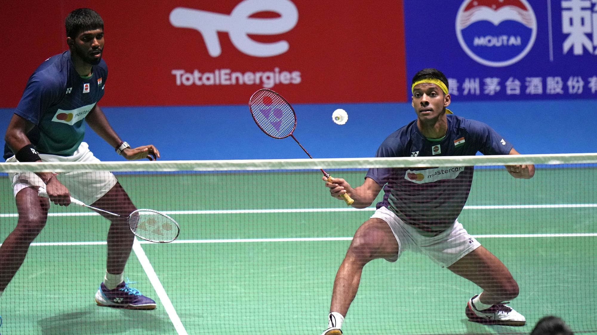 <div class="paragraphs"><p>India's Satwiksairaj Rankireddy (left) and Chirag Shetty suffered a loss in the men's doubles semi-final of the Badminton World Championships in Tokyo on Friday.&nbsp;&nbsp;</p></div>