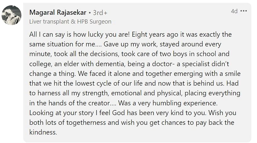 "Compassion and kindness, at home and at work, go a long way," wrote Babar in his post. 