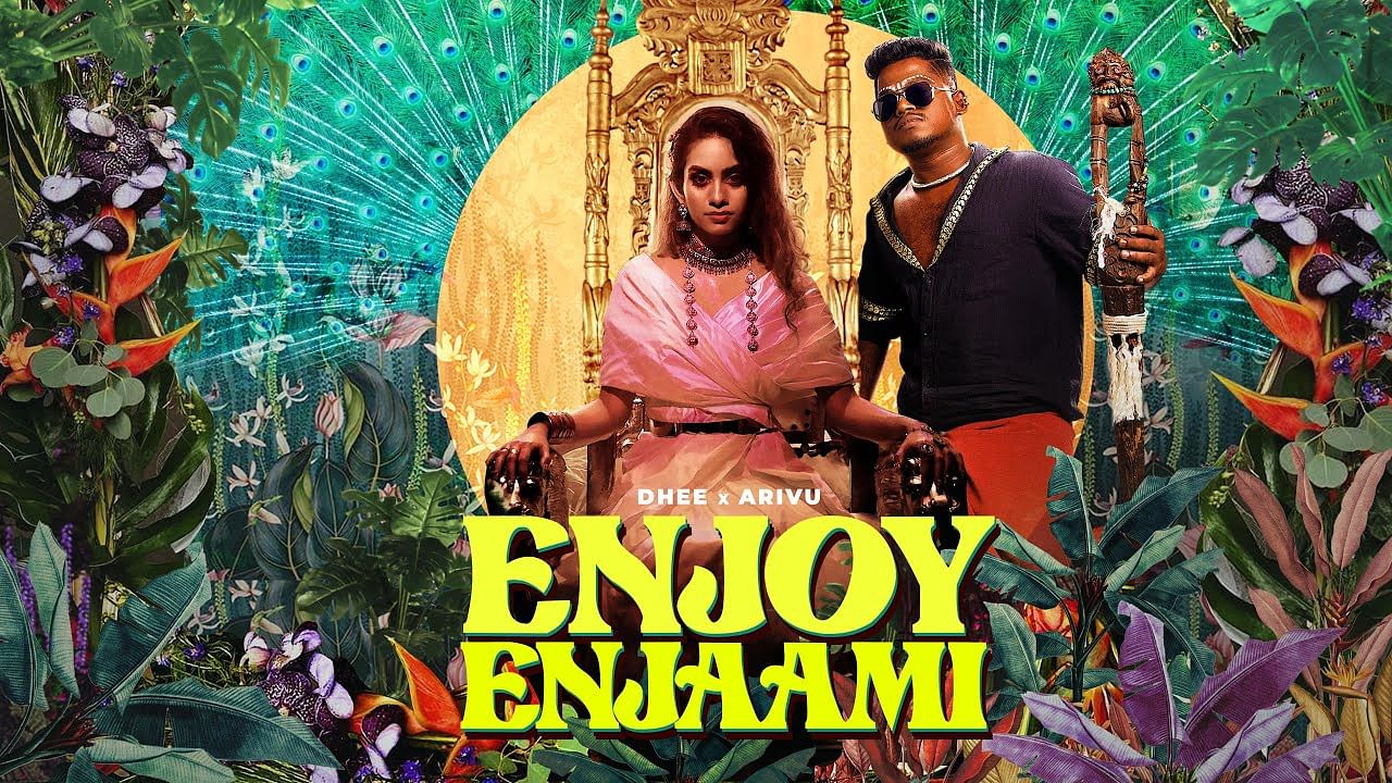 <div class="paragraphs"><p>Rapper Arivu and Singer Dhee in the music poster of Enjoy Enjaami.</p></div>