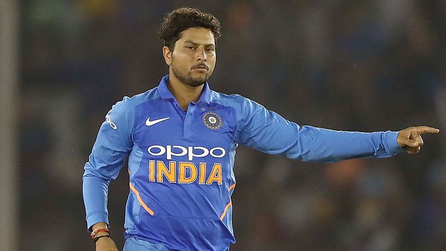 <div class="paragraphs"><p>Leg-spinner Kuldeep Singh finally got a chance in the fifth T20I against the West Indies at Lauderhill, taking three scalps in a superb bowling show where spinners took all 10 wickets.</p></div>