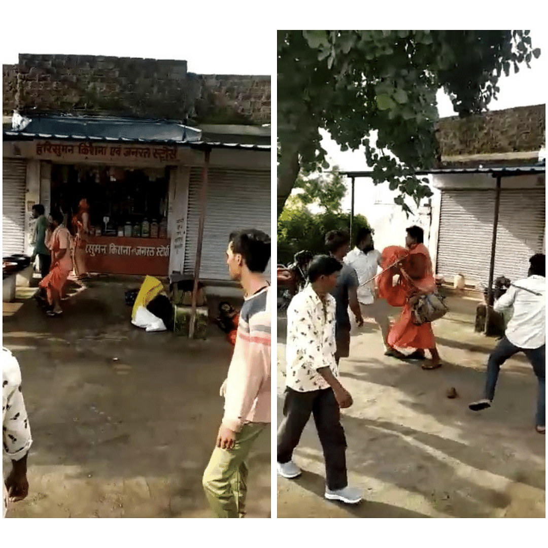 The video showed people beating some thieves who tried to steal from locals in Raisen, Madhya Pradesh.