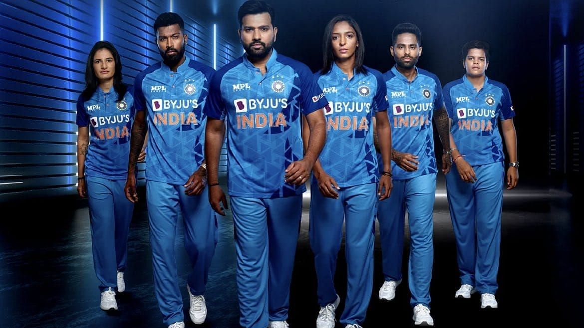 <div class="paragraphs"><p>Team India's new jersey for men's and women's T20I matches.</p></div>