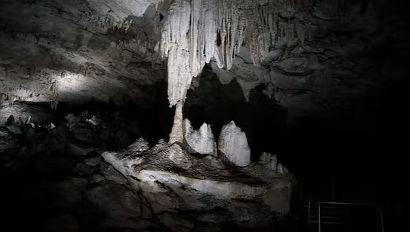 The stalagmites are more than geological wonders. Their layers record the region’s rainfall history. 