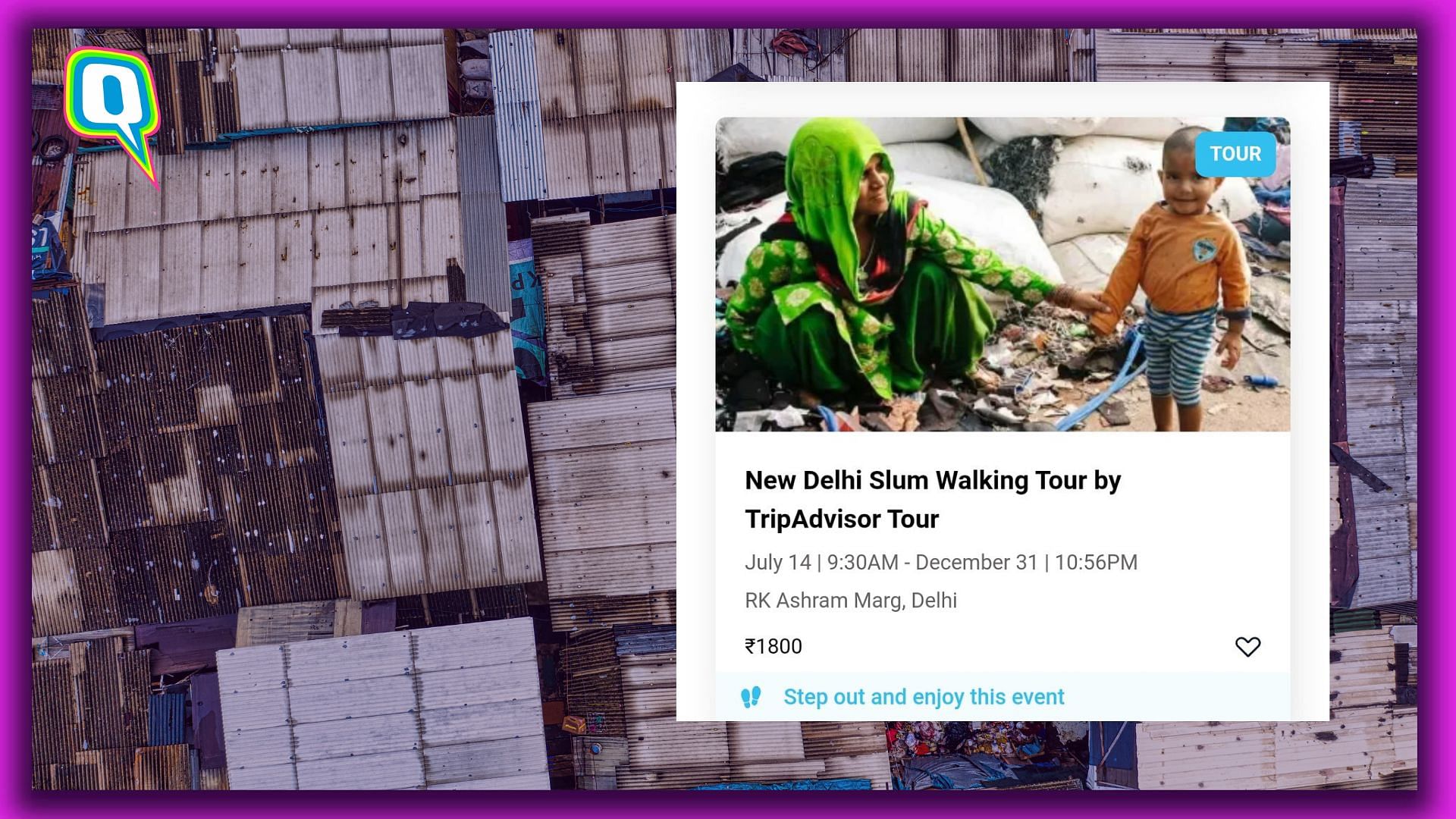 <div class="paragraphs"><p>New Delhi Slum Walking Tour by Tripadvisor gets flak online.</p></div>