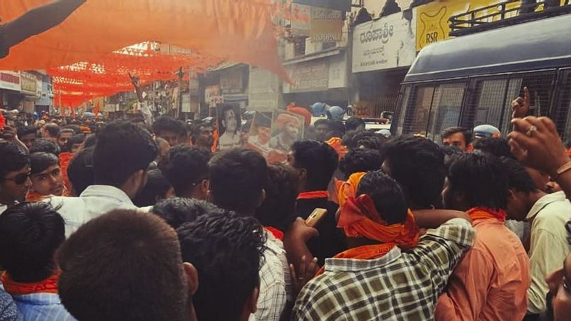 <div class="paragraphs"><p>All prominent traffic junctions that fall along the route of the procession were decorated with saffron flags.</p></div>