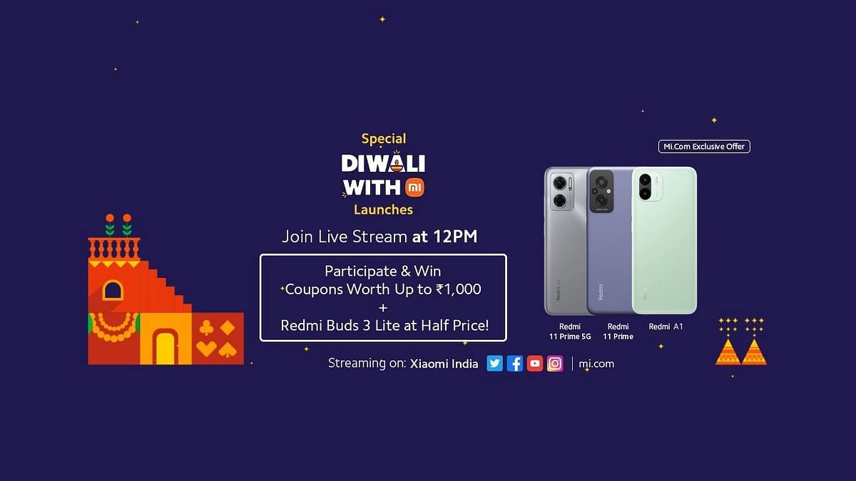 Redmi 11 Prime 5G, Prime 4G, and Redmi A1 Launch Today: Live Streaming Details