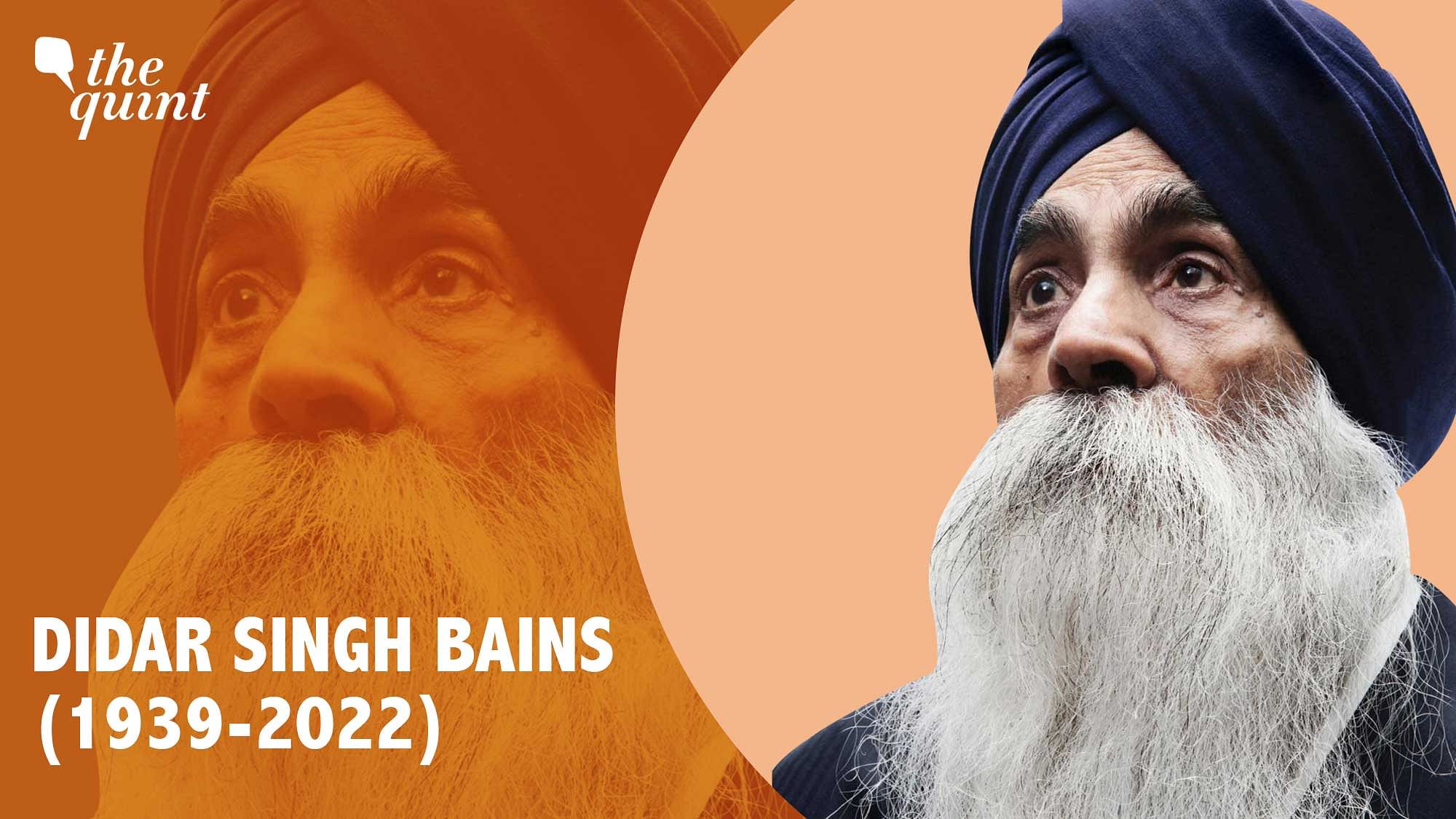 <div class="paragraphs"><p>Didar Singh Bains, the peach king of North America,  passed away at the age of 83.</p></div>