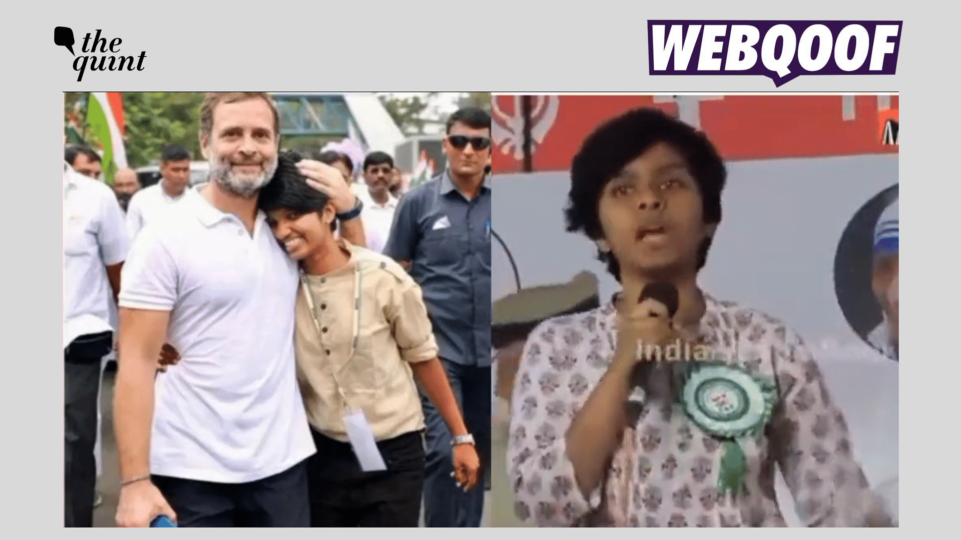 <div class="paragraphs"><p>Fact-check: Rahul Gandhi can be seen posing with the general secretary of the KSU for Ernakulam district, Miva Jolly.</p></div>