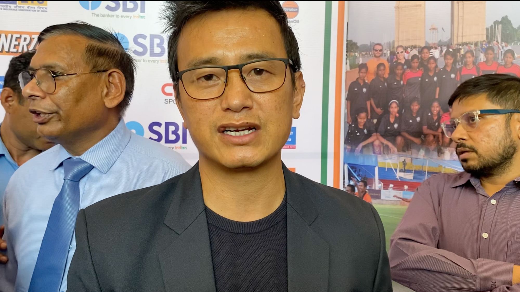 <div class="paragraphs"><p>Bhaichung Bhutia is among two men contesting for the president's post in the AIFF election.</p></div>
