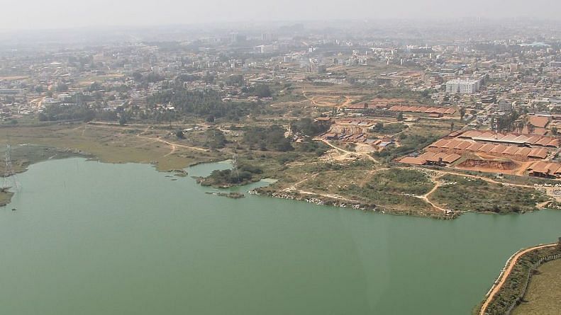 <div class="paragraphs"><p>A 2011 image of the aerial view of a lake in Bengaluru.</p></div>