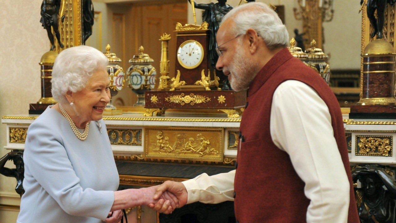 <div class="paragraphs"><p>PM Modi and Queen Elizabeth II</p></div>