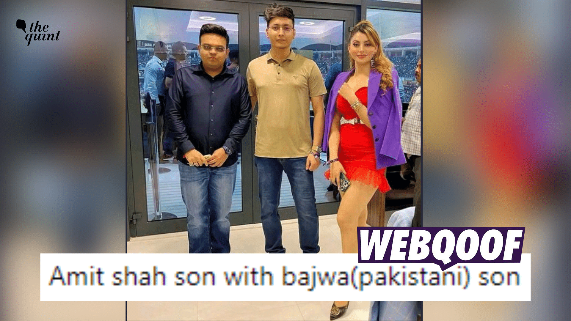 <div class="paragraphs"><p>The claim suggests that the picture shows Jay Shah standing with Pakistani General Qamar Javed Bajwa's son.</p></div>