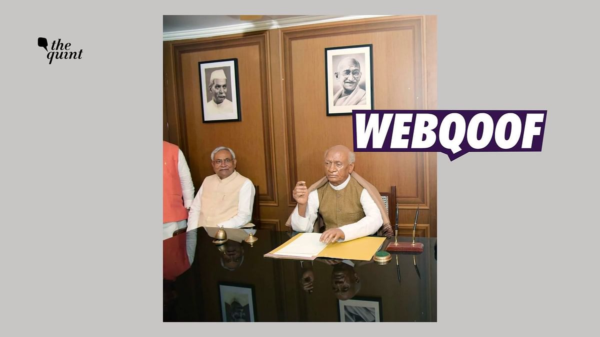 Old Photo of Bihar CM Nitish Kumar And Sardar Patel Shared With False Claim