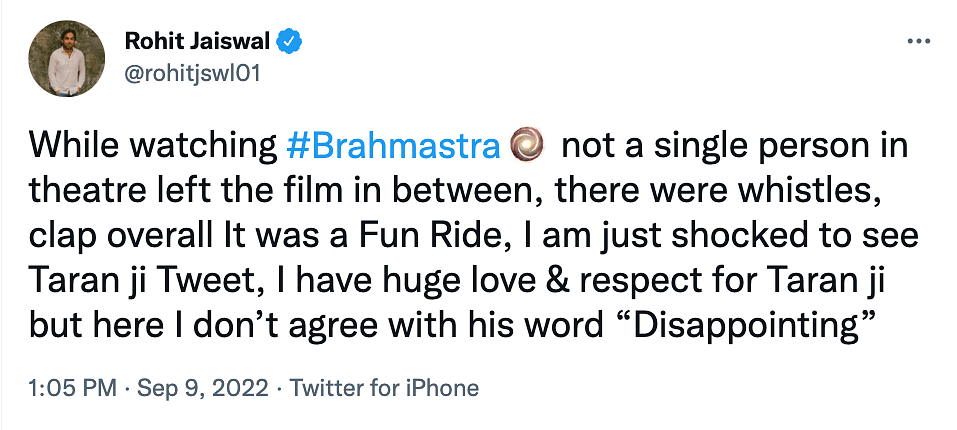 Here's what Twitter thought of 'Brahmastra'.