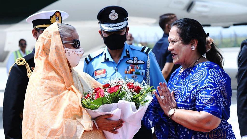 <div class="paragraphs"><p>Bangladesh Prime Minister Sheikh Hasina arrived in Delhi on Monday, 5 September as she begins her four-day state visit to India.</p><p><br></p></div>