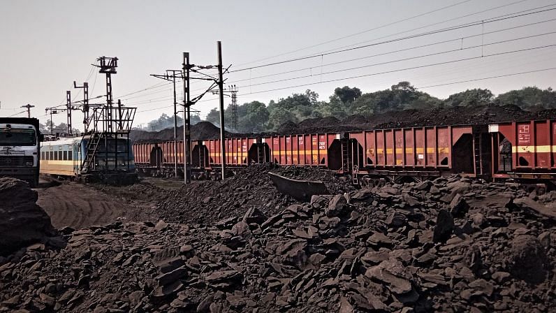 <div class="paragraphs"><p>A railway loading centre at Talcher where coal mined in Talcher are loaded into the trains. </p></div>