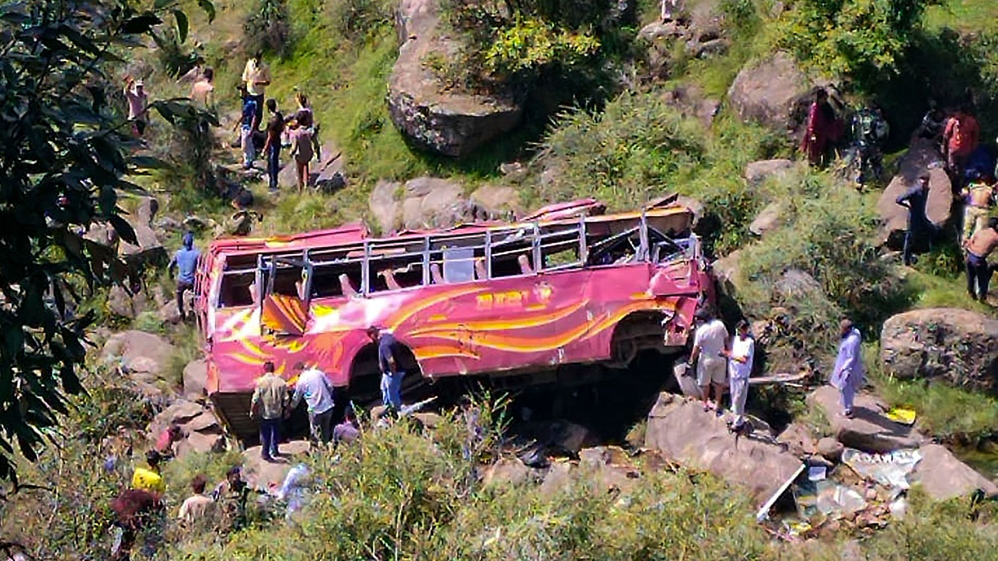 <div class="paragraphs"><p>The bus, which was on its way to Jammu from Surankote Poonch, slid off the road and fell into the gorge at Deri Ralyot in the Manjakote area.</p></div>