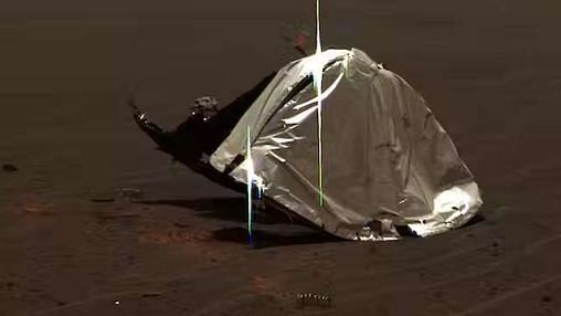 <div class="paragraphs"><p>Rovers on Mars frequently come across debris –&nbsp;like this heat shield and spring – from their own or other missions.</p></div>