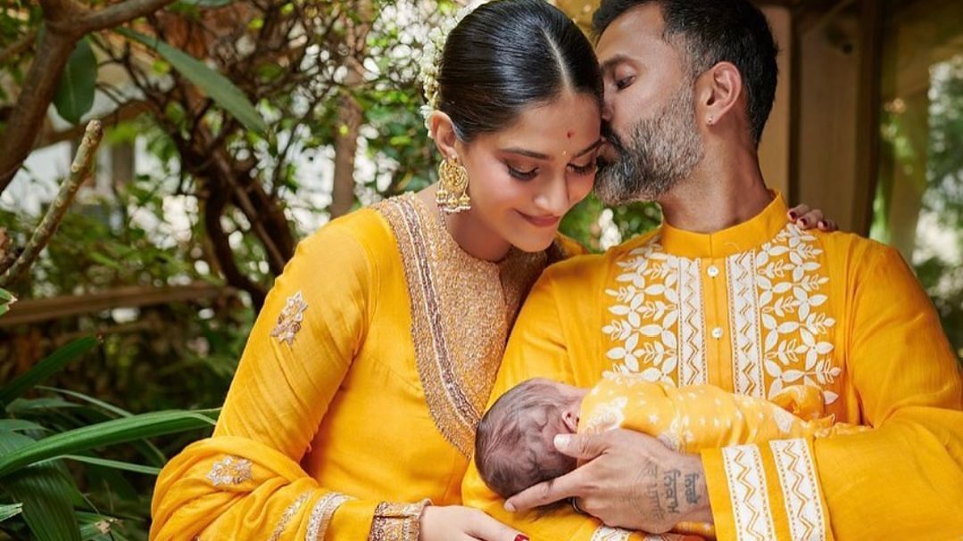 <div class="paragraphs"><p>Sonam Kapoor and Anand Ahuja name their son Vayu.</p></div>