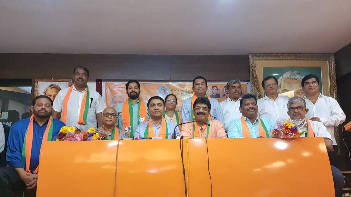 ‘Congress Chhodo Yatra’: Goa CM Pramod Sawant, as 8 MLAs Join BJP