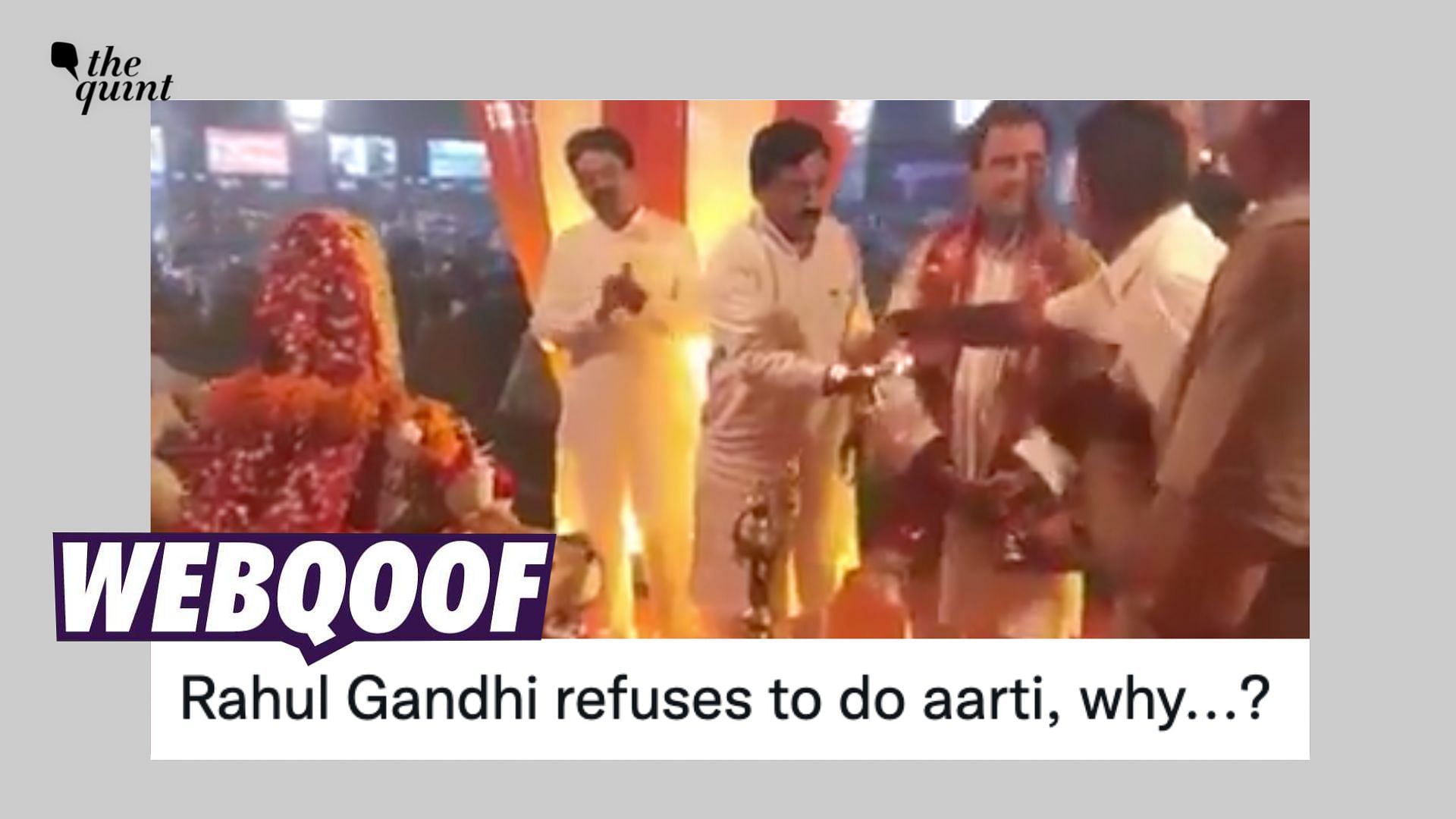 <div class="paragraphs"><p>In photos shared by media outlets and Congress leaders, Rahul Gandhi can be seen holding the lamp in his hands.</p></div>