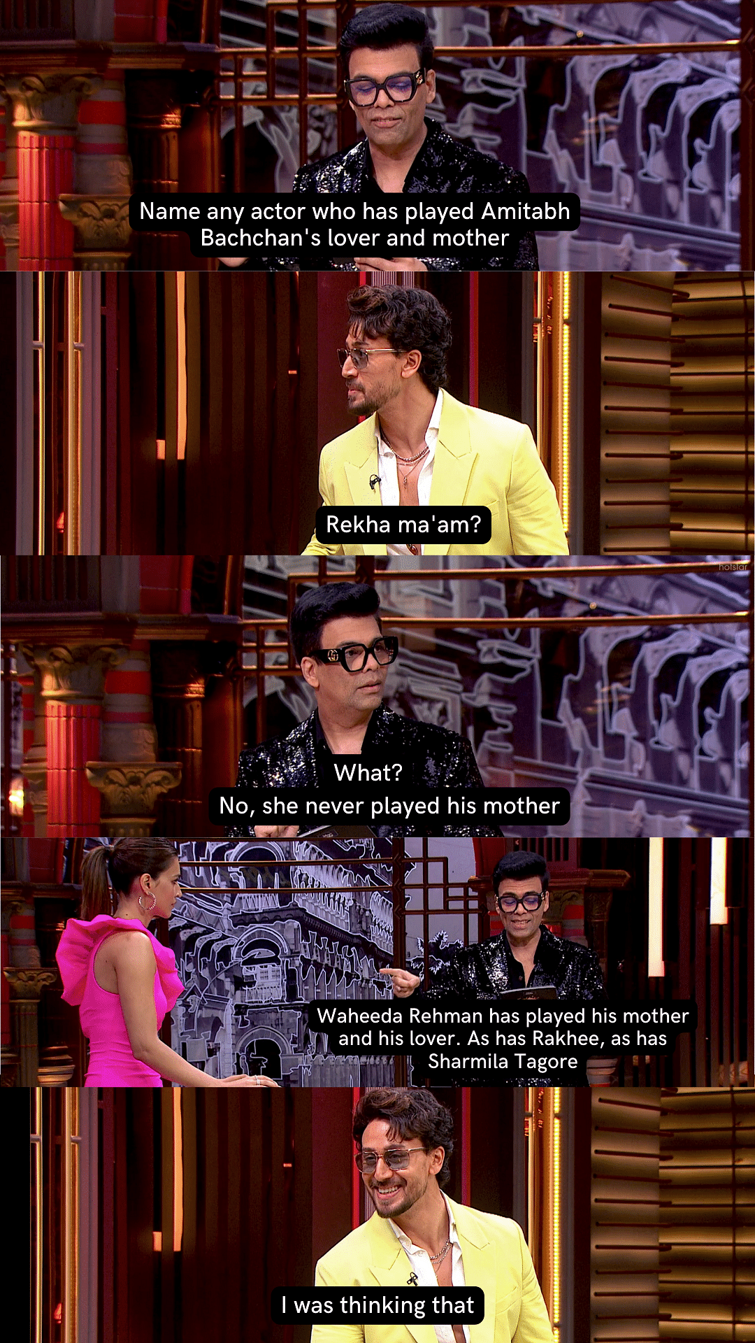 Karan Johar and Kriti Sanon's talking about Student of the Year and Lust Stories were intresting to say the least.