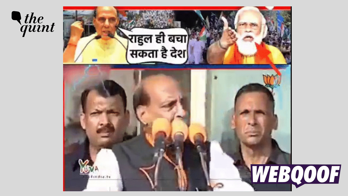 Did Rajnath Singh Criticise the BJP? No, the Video Is Altered