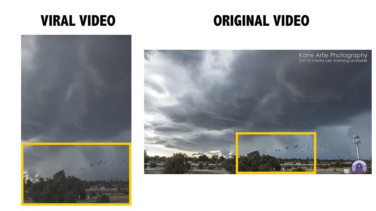 This video dates back to 2020 and shows a time-lapse video of a storm in Australia. 