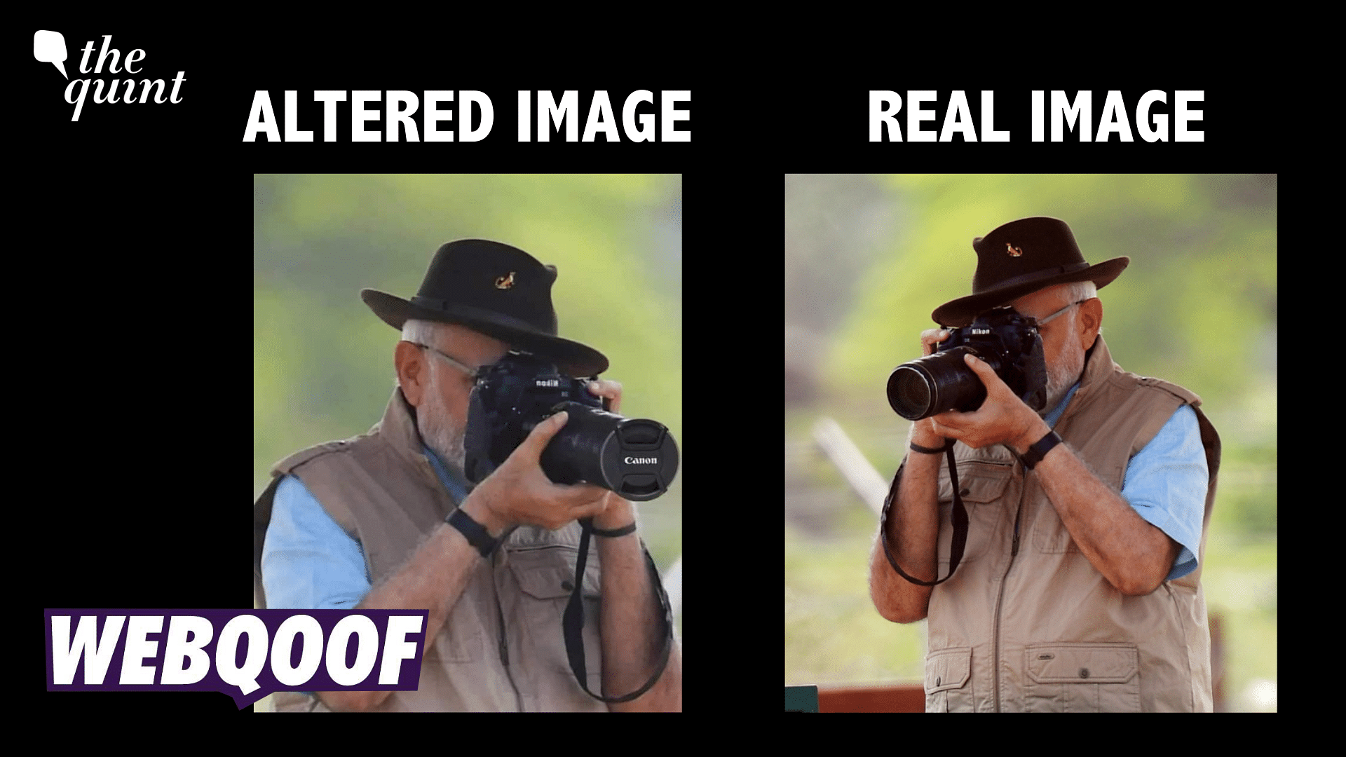 <div class="paragraphs"><p>Fact-Check: PM Narendra Modi's photo has been altered to show a covered lens.&nbsp;</p></div>