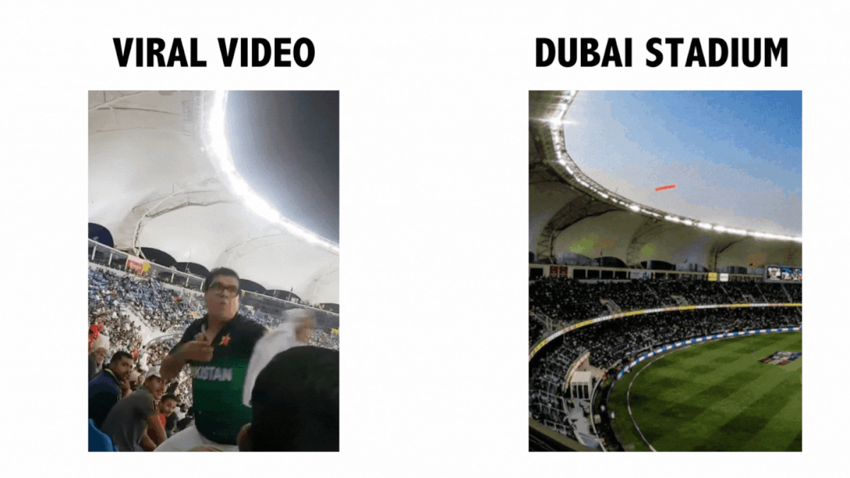 The first video of a dancing man is from Dubai and old, while the other one is from Sharjah. 